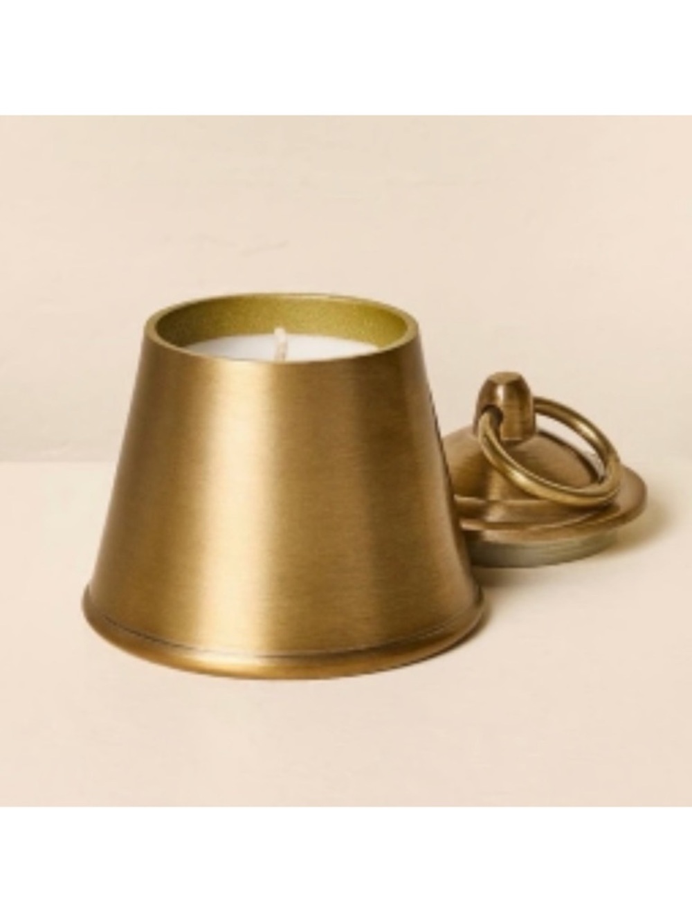 NWT Hearth & Hand Holiday Cypress and Santal Bell Shaped Christmas Candle 4.58oz